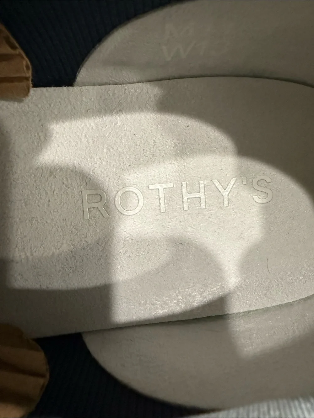 Rothy's Navy mesh Low-Top Sneakers with Cream Sole